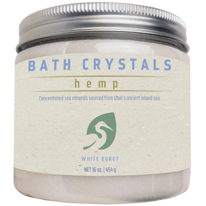 Hemp Bath Crystals - White Egret Personal Care