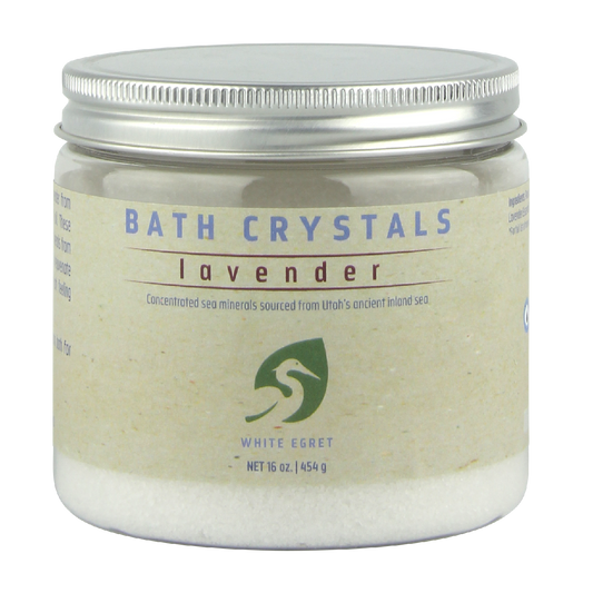 Lavender Bath Crystals - White Egret Personal Care