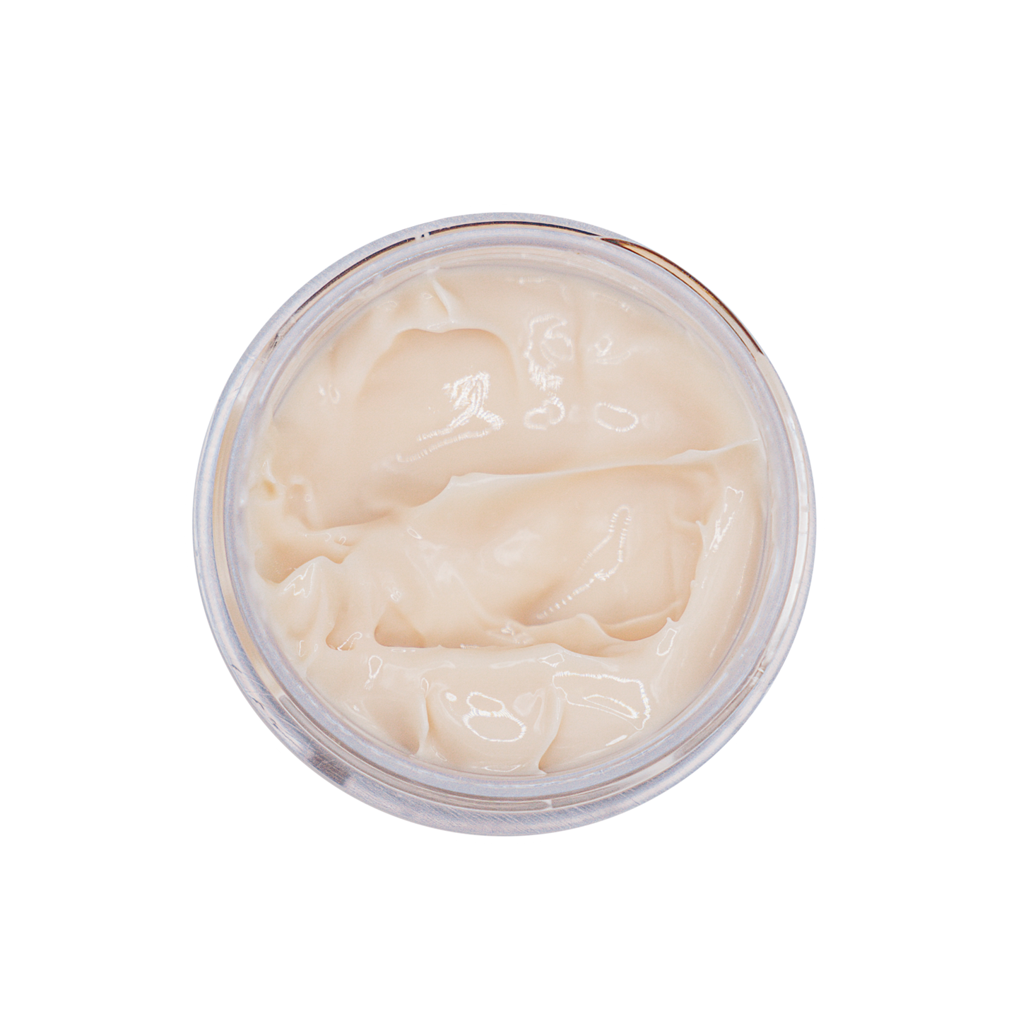 A texture shot of White Egret's CoQ-10 Toning Creme in a jar with no lid