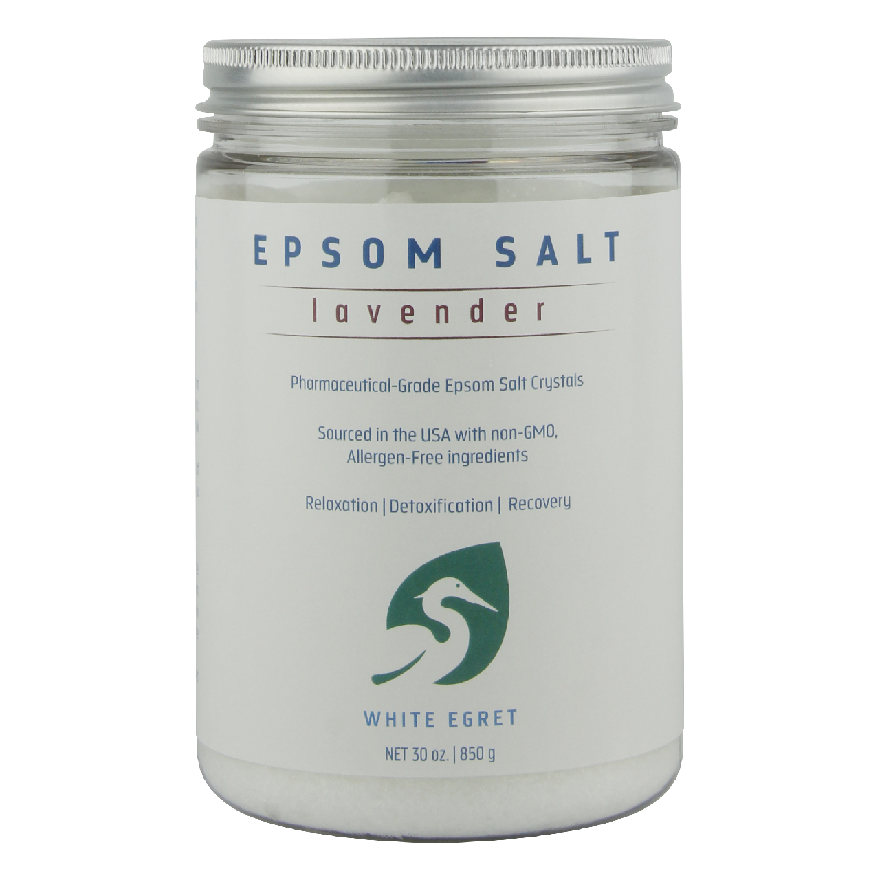 Lavender Epsom Salts - White Egret Personal Care