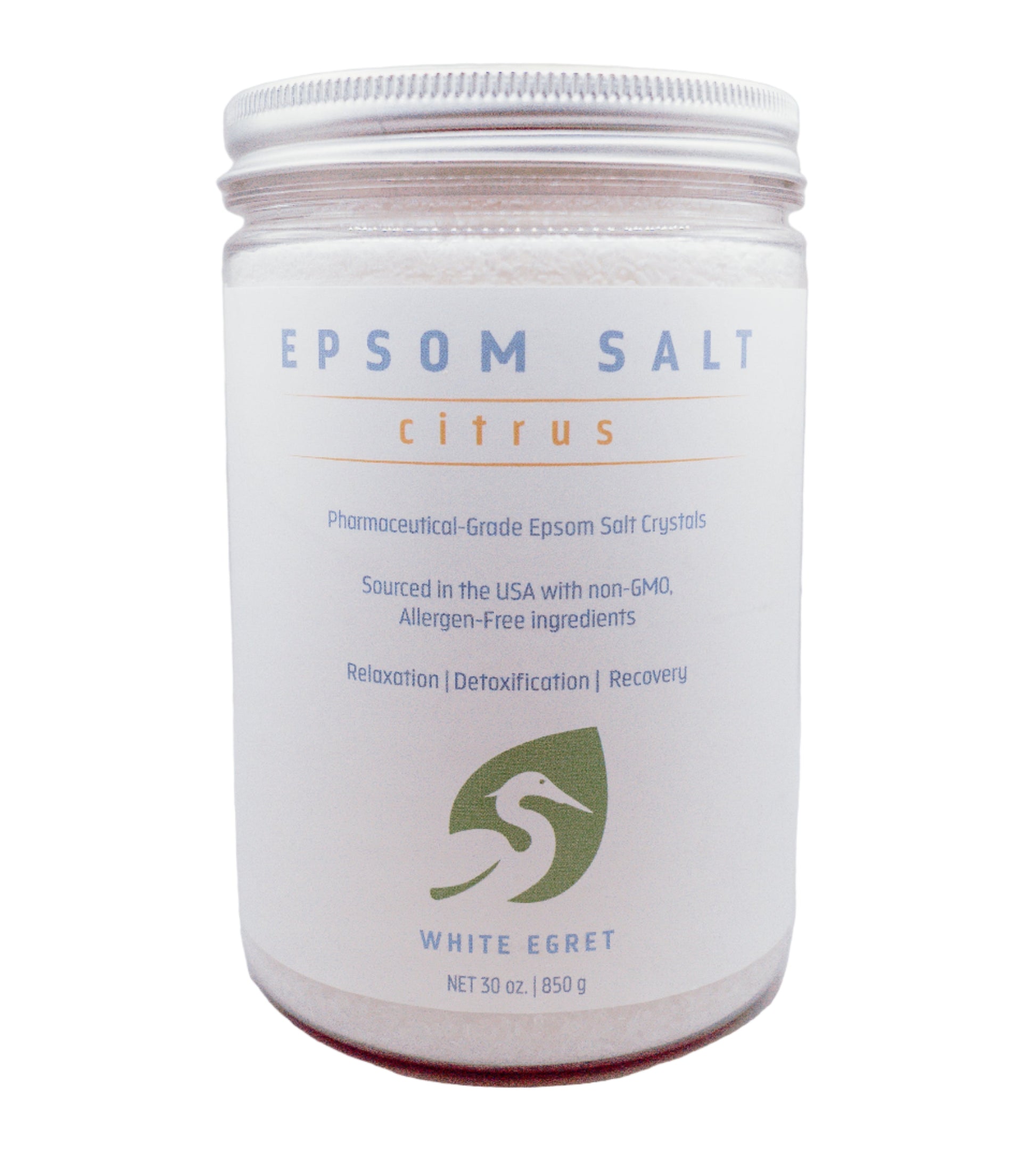 Citrus Epsom Salts - White Egret Personal Care