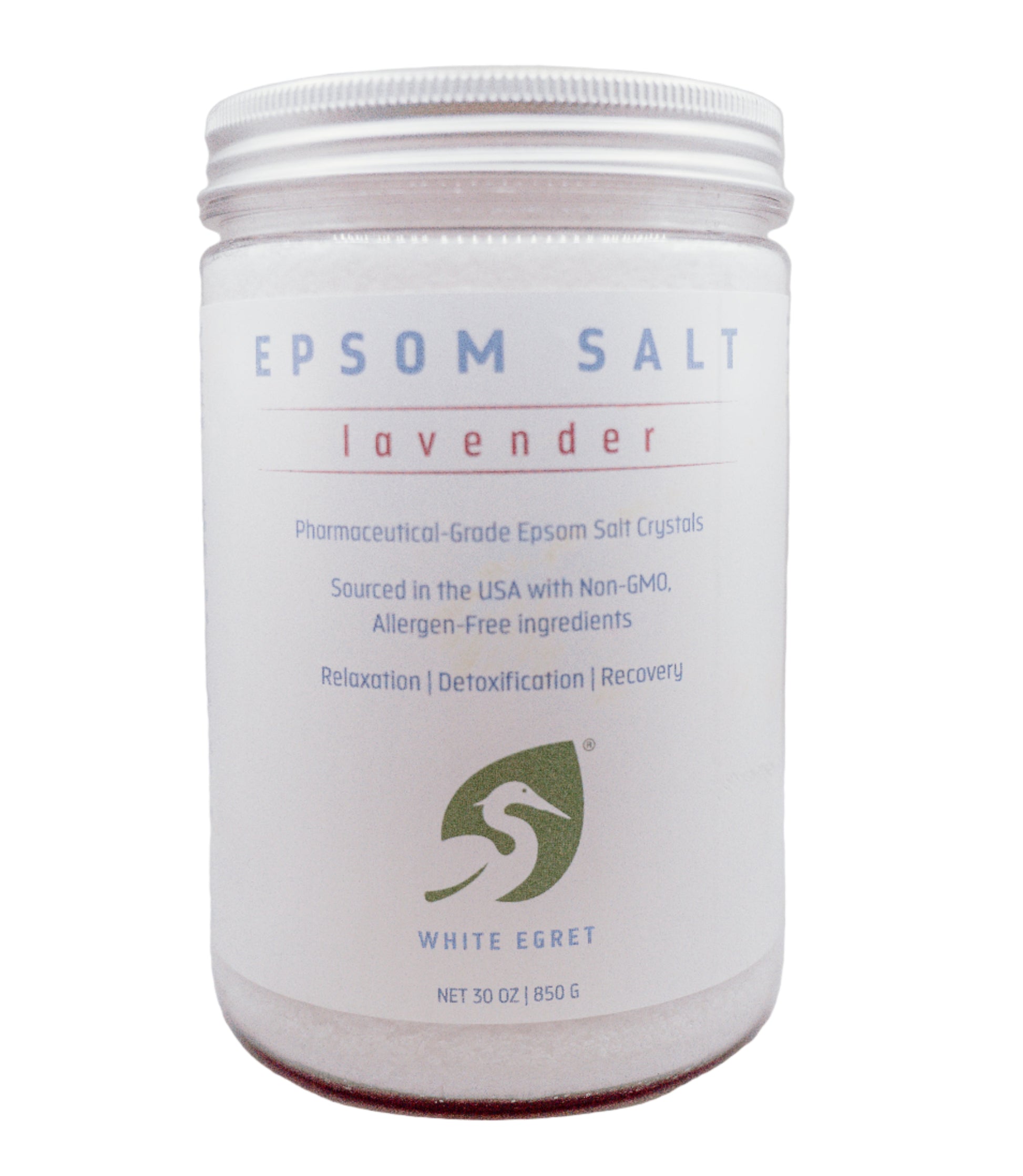 Lavender Epsom Salts - White Egret Personal Care