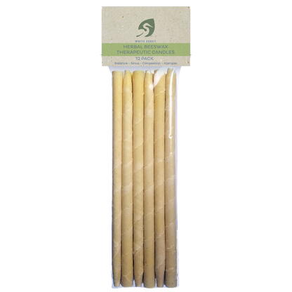 Herbal Beeswax Ear Candles - INVENTORY SALE - White Egret Personal Care