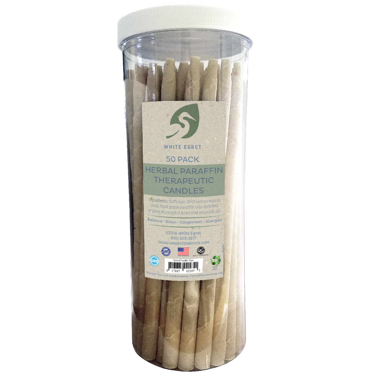 Herbal Paraffin Ear Candles - INVENTORY SALE - White Egret Personal Care