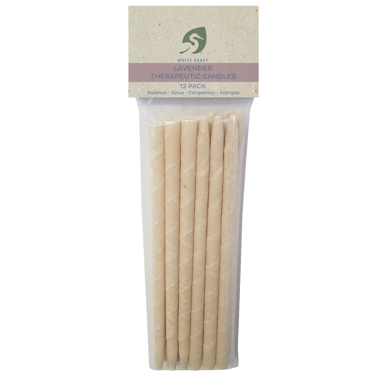 Lavender Ear Candles - INVENTORY SALE - White Egret Personal Care