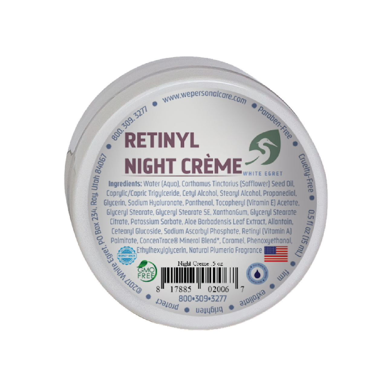 Retinyl Night Creme - White Egret Personal Care