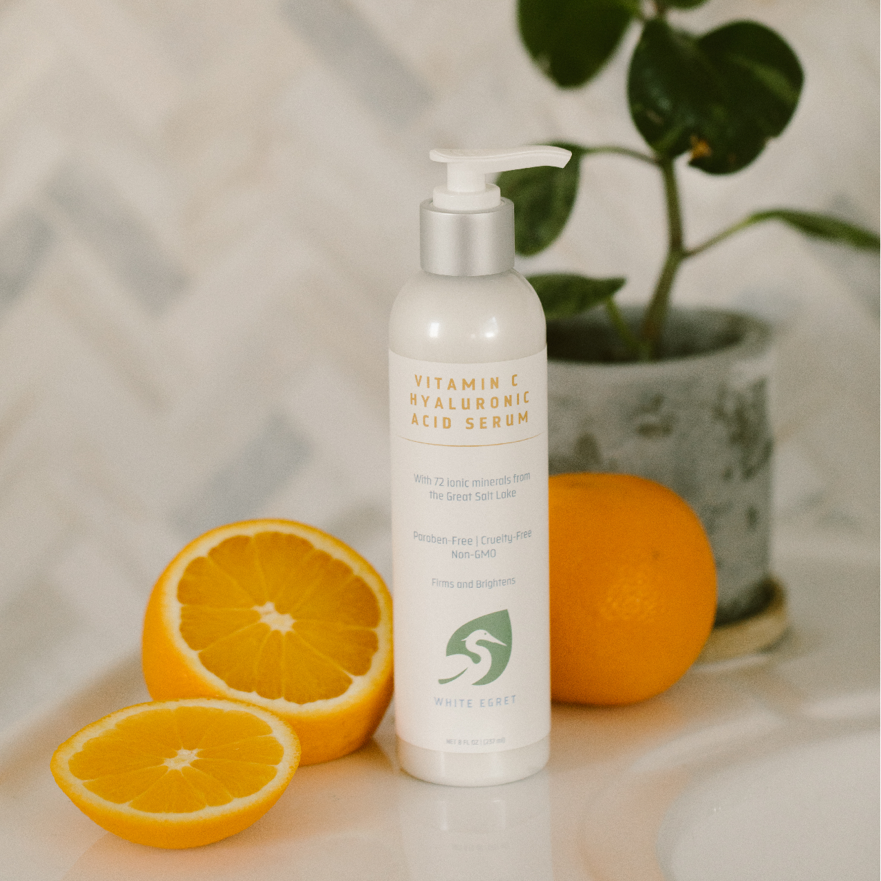 Vitamin C Hyaluronic Acid Face Serum - White Egret Personal Care