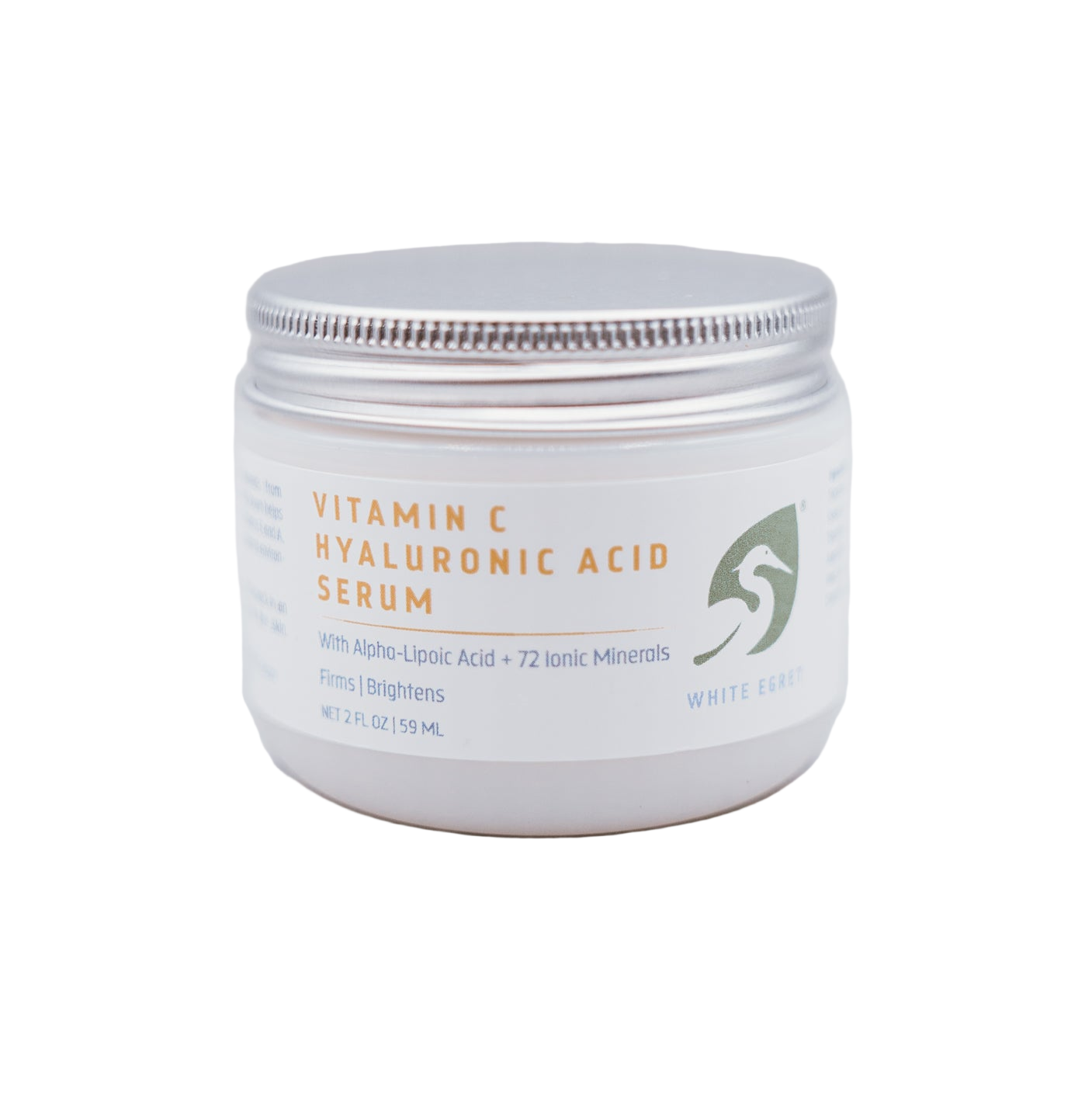 Jar of Vitamin C Hyaluronic Acid Serum on a white background