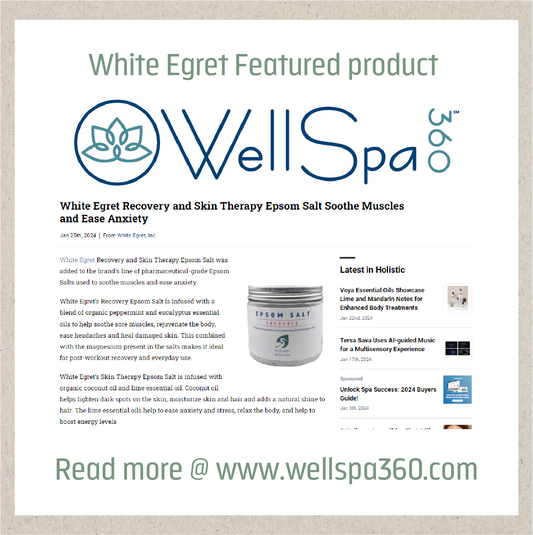 White Egret's new Epsom Salt products featured in magazines