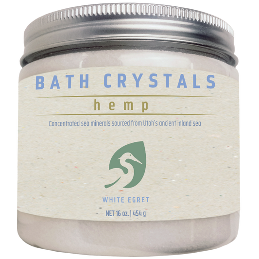Hemp Bath Crystals - White Egret Personal Care