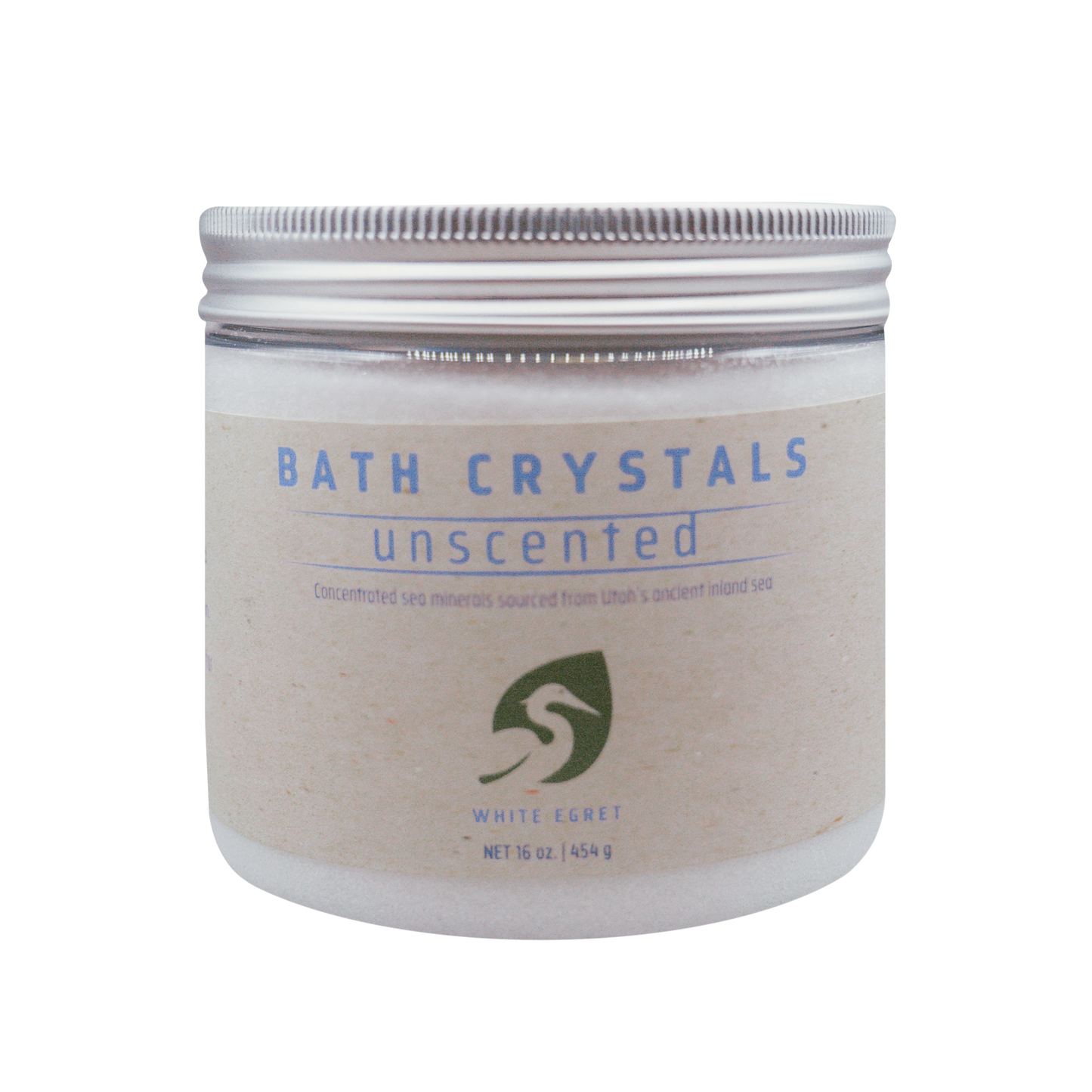 Unscented Bath Crystals - White Egret Personal Care