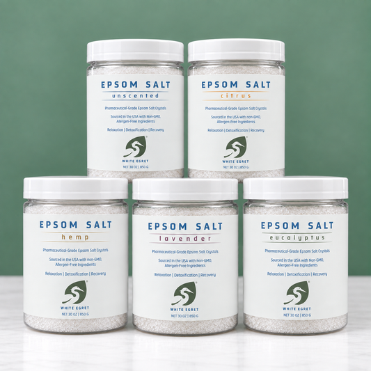 Pharmaceutical Grade Epsom Salts – Pure Bath Soak with Optional Organic Essential Oils