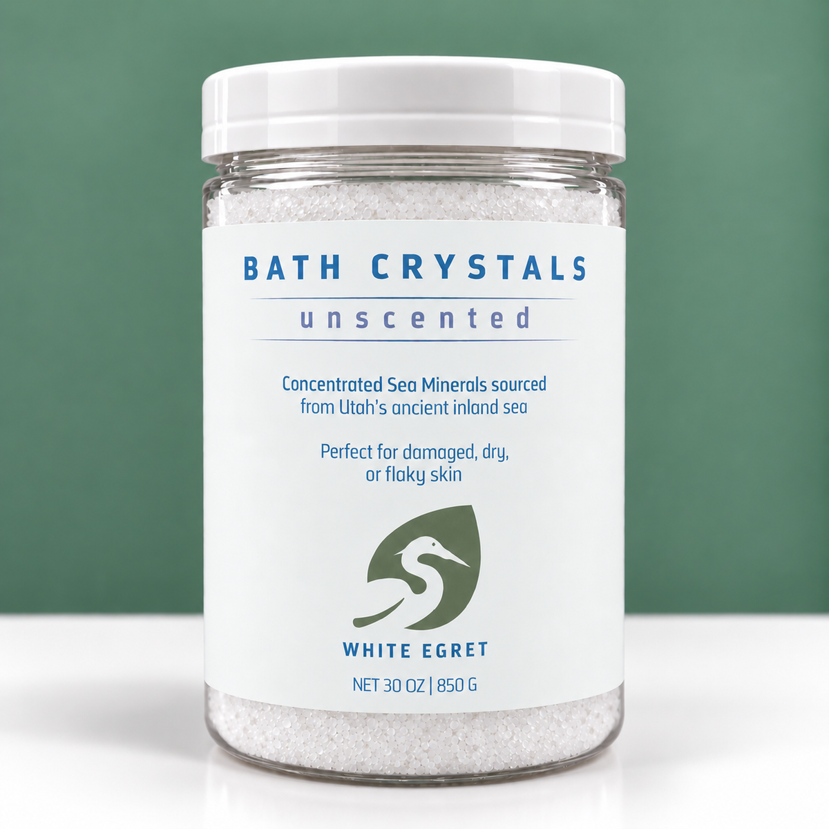 Great Salt Lake Bath Crystals – Mineral-Rich Relaxing Bath Soak - White Egret Personal Care
