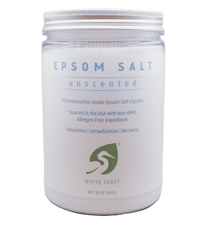 Unscented Epsom Salts - White Egret Personal Care