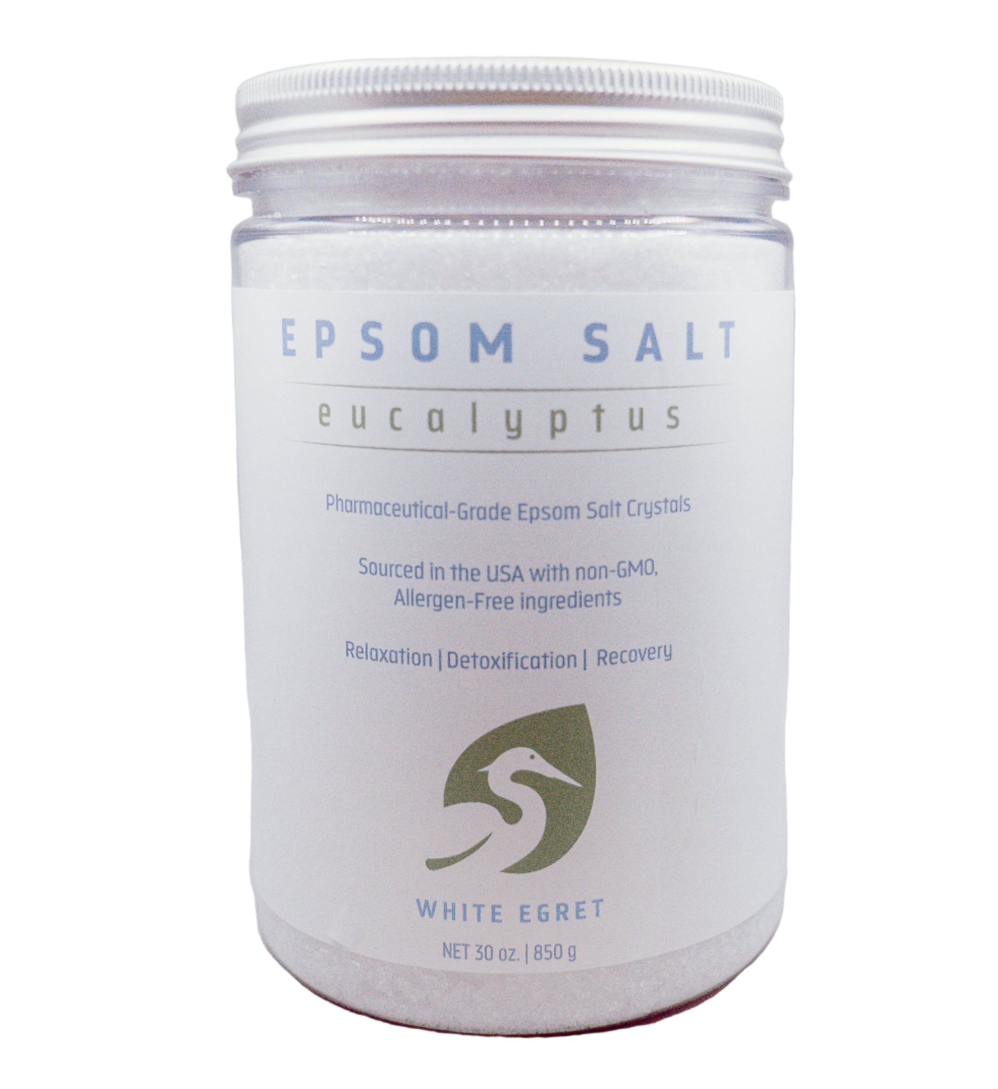 Eucalyptus Epsom Salts - White Egret Personal Care