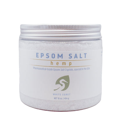 Hemp Epsom Salts - White Egret Personal Care