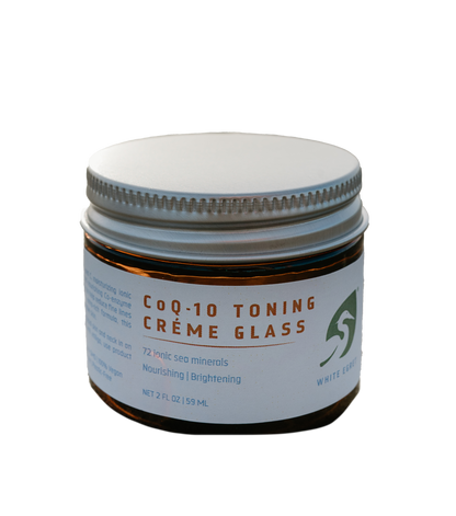 CoQ-10 Toning Creme Glass - White Egret Personal Care
