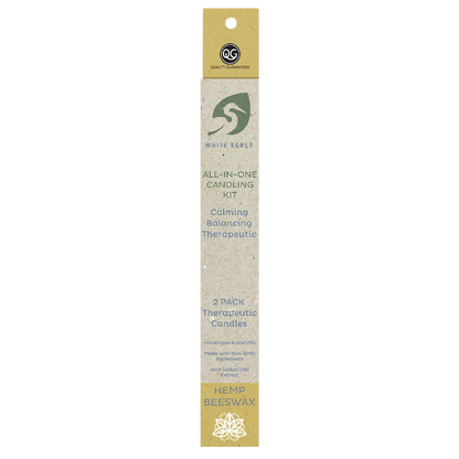 Hemp Beeswax Ear Candles - INVENTORY SALE - White Egret Personal Care