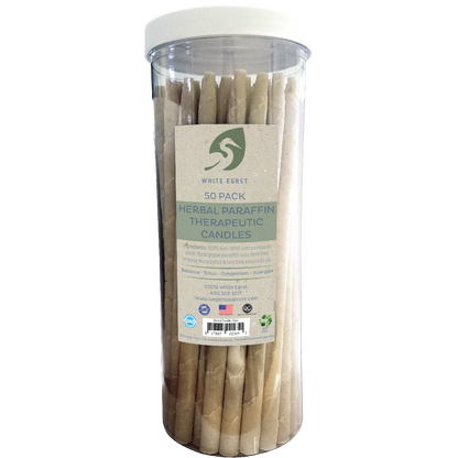 Herbal Paraffin Ear Candles - INVENTORY SALE - White Egret Personal Care