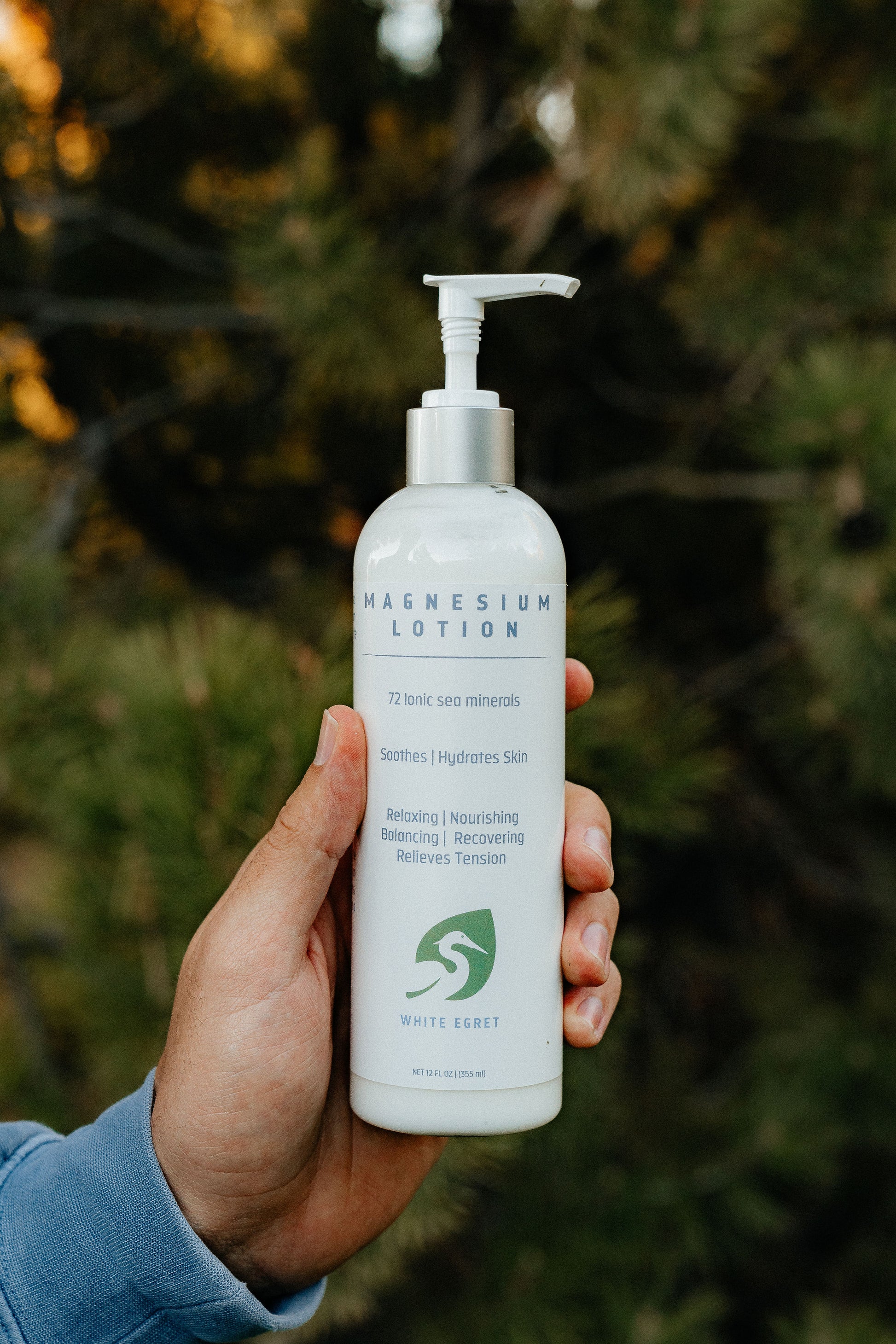 Magnesium Lotion – Hydrating Mineral Body Cream (with/without Lavender) - White Egret Personal Care