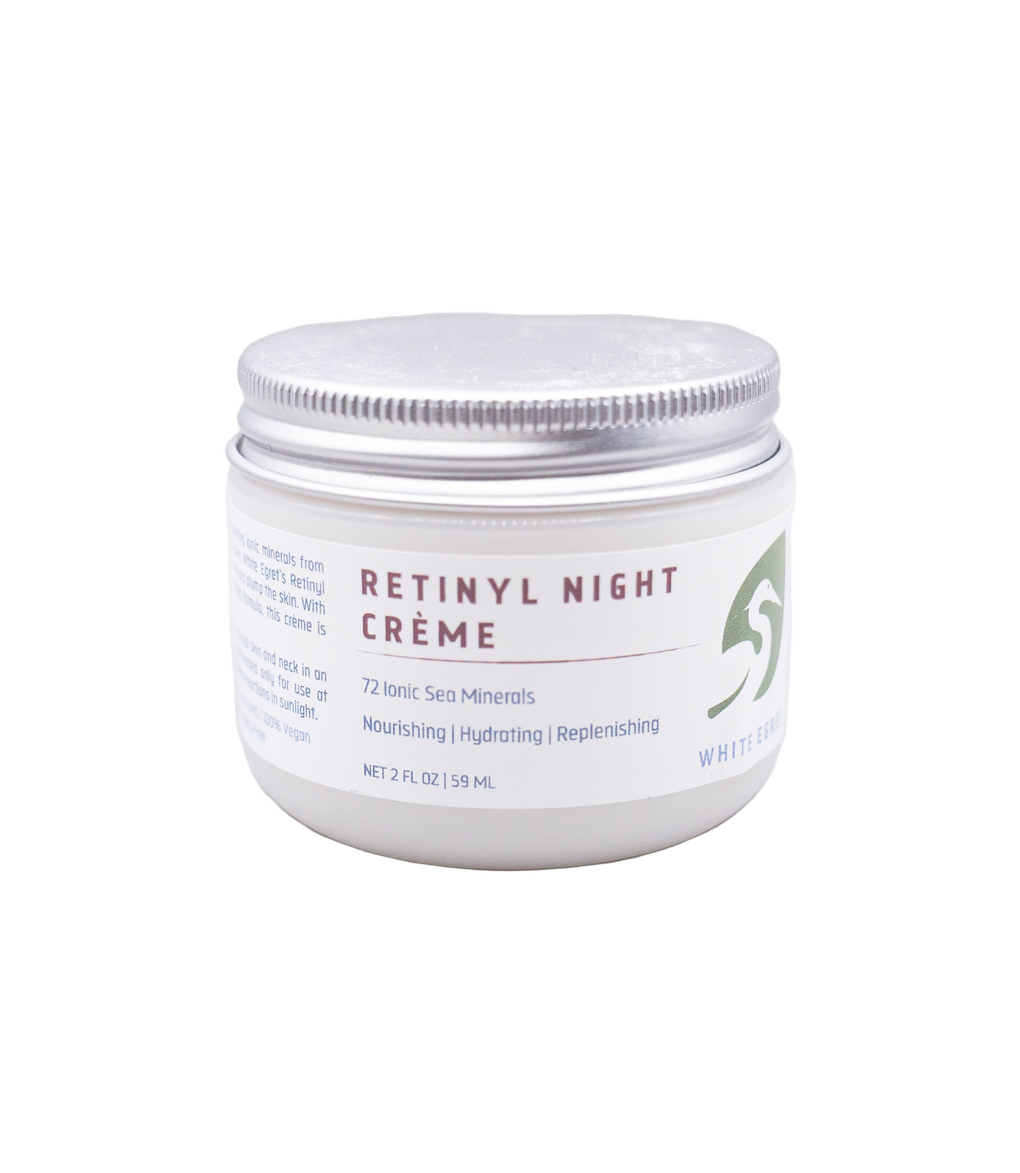 Jar of Retinyl Night Crème on a white background