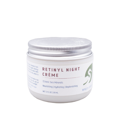 Jar of Retinyl Night Crème on a white background