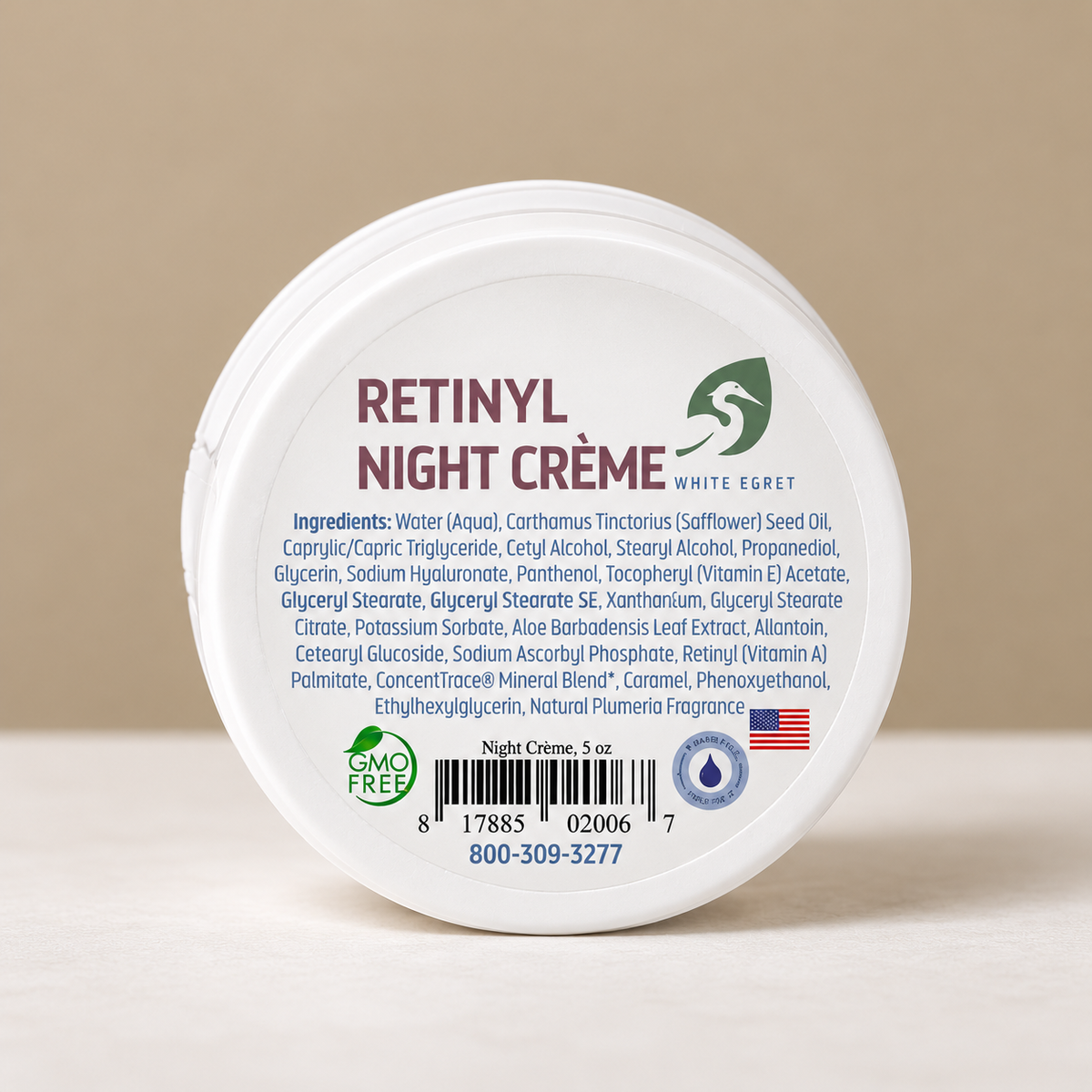 Retinyl Night Crème – Anti-Aging & Skin Renewal Night Cream - White Egret Personal Care