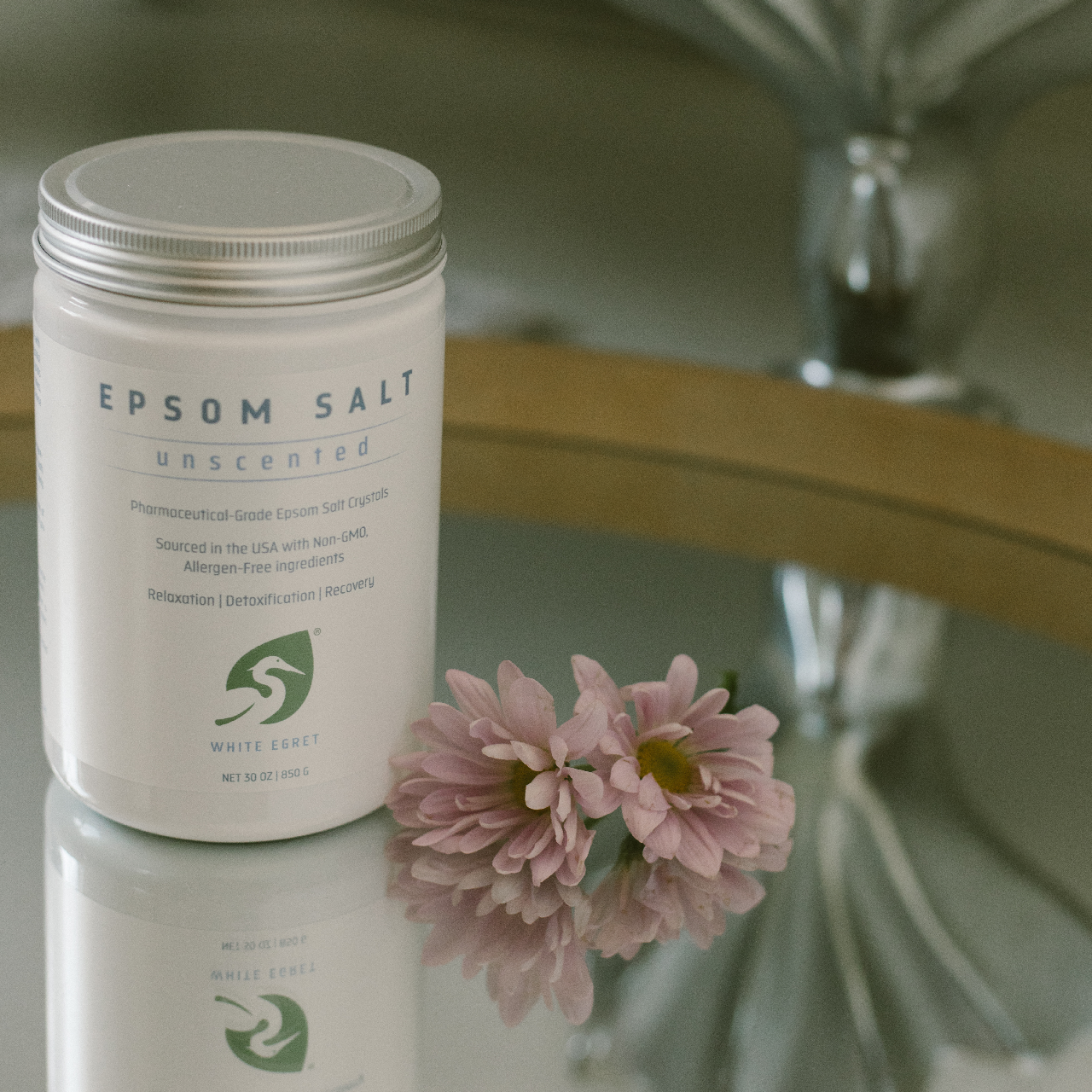 Unscented Epsom Salts - White Egret Personal Care