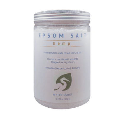 Hemp Epsom Salts - White Egret Personal Care