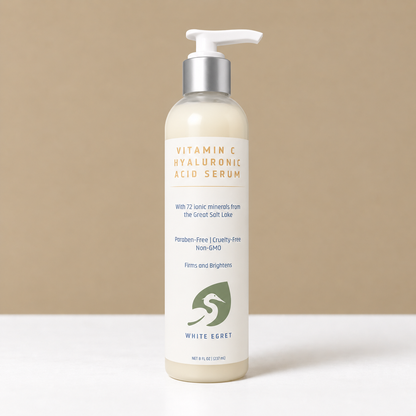 Hyaluronic Acid Serum with Vitamin C – Hydrating & Brightening Skin Care - White Egret Personal Care