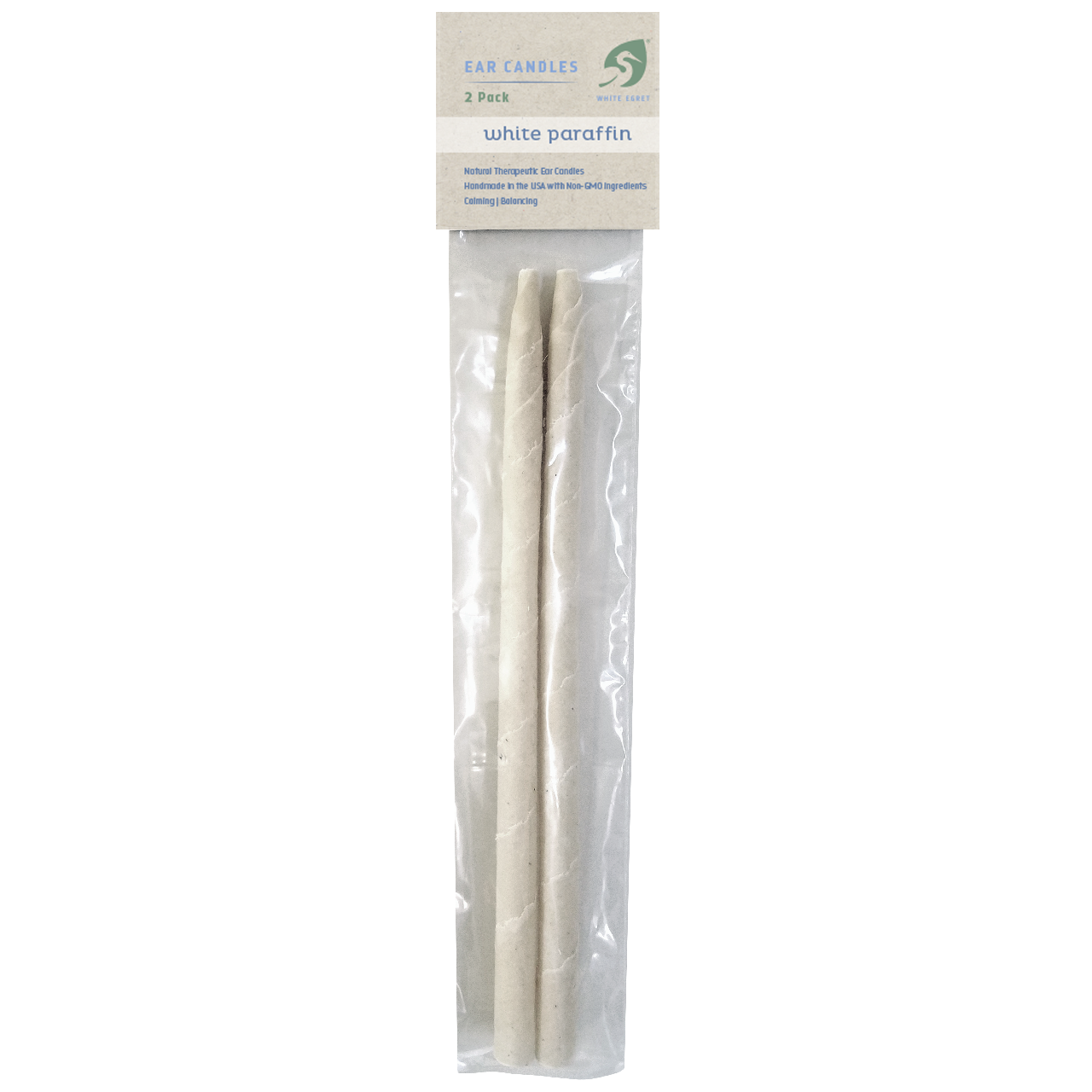 White Paraffin Ear Candles - INVENTORY SALE - White Egret Personal Care