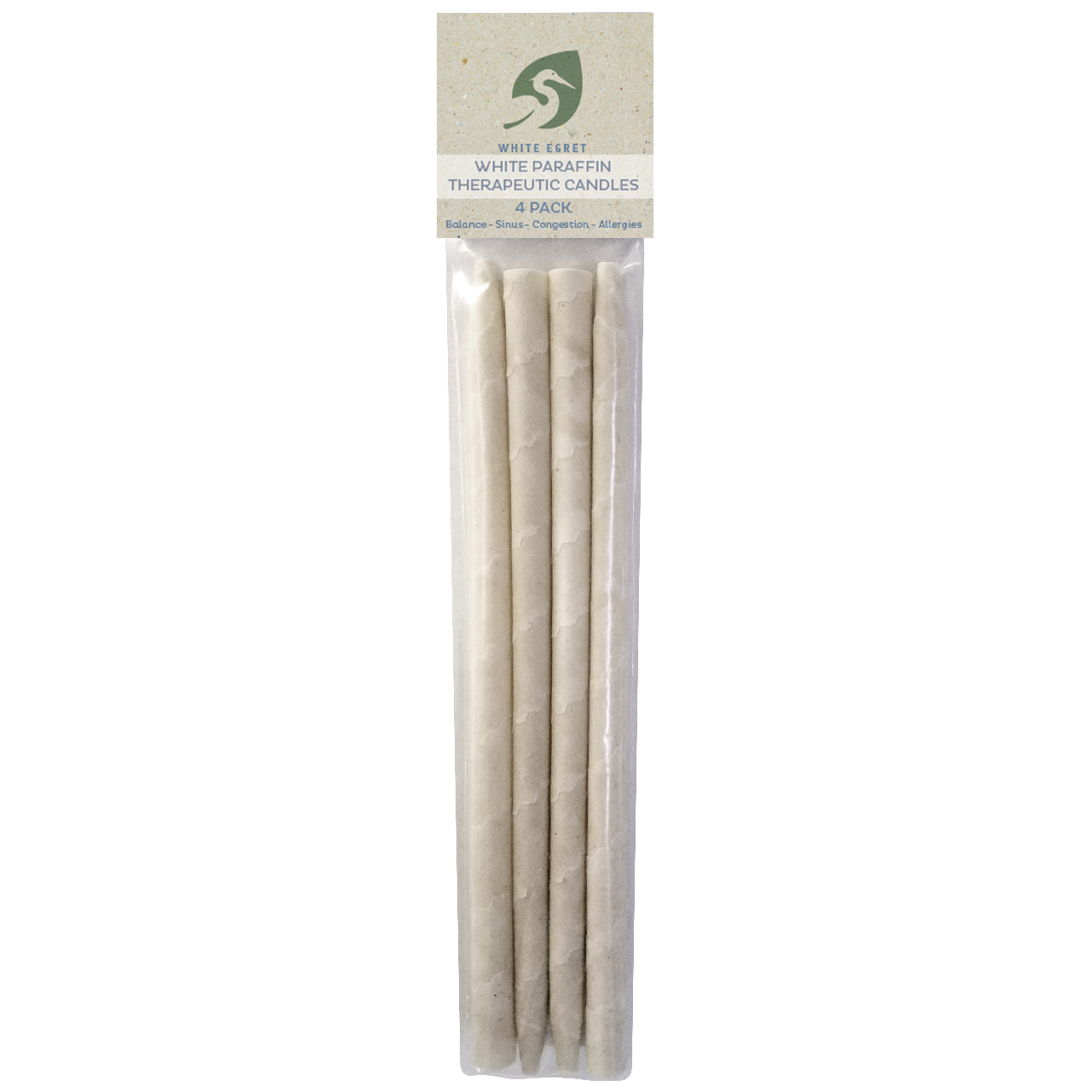 White Paraffin Ear Candles - INVENTORY SALE - White Egret Personal Care