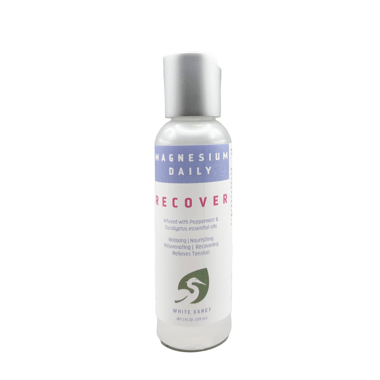 White Egret Magnesium Daily Recover 2oz bottle 