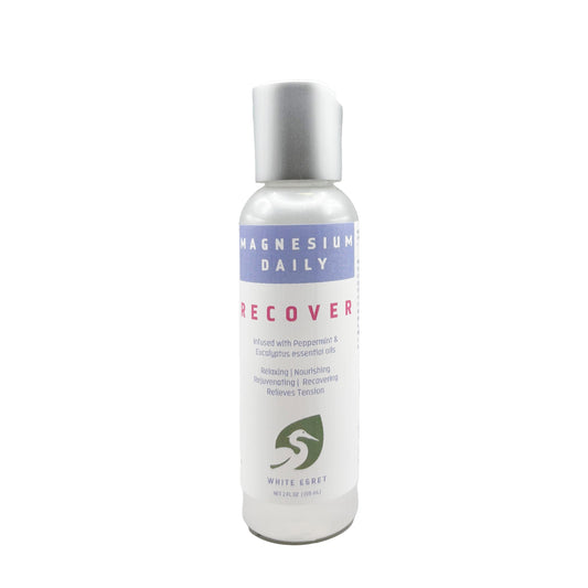 White Egret Magnesium Daily Recover 2oz bottle 