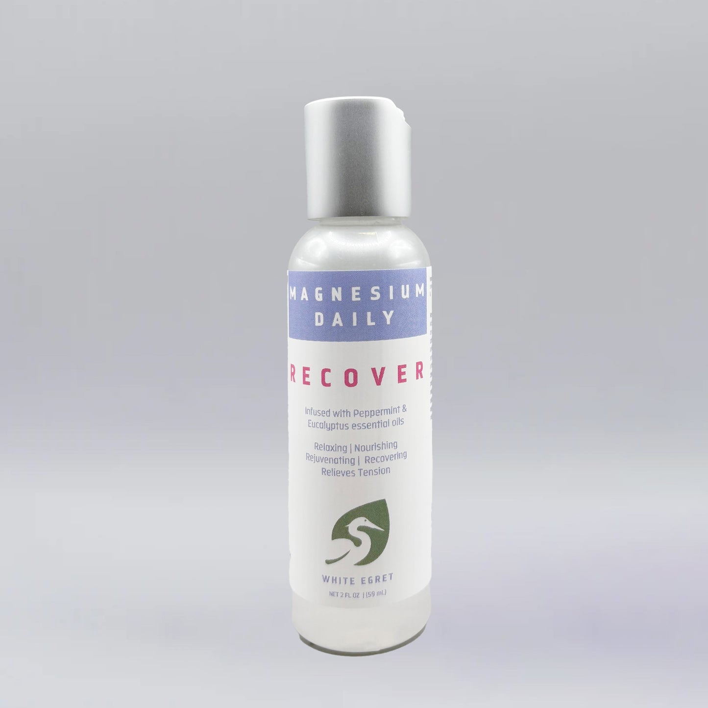 White Egret Magnesium Daily Recover 2oz bottle 