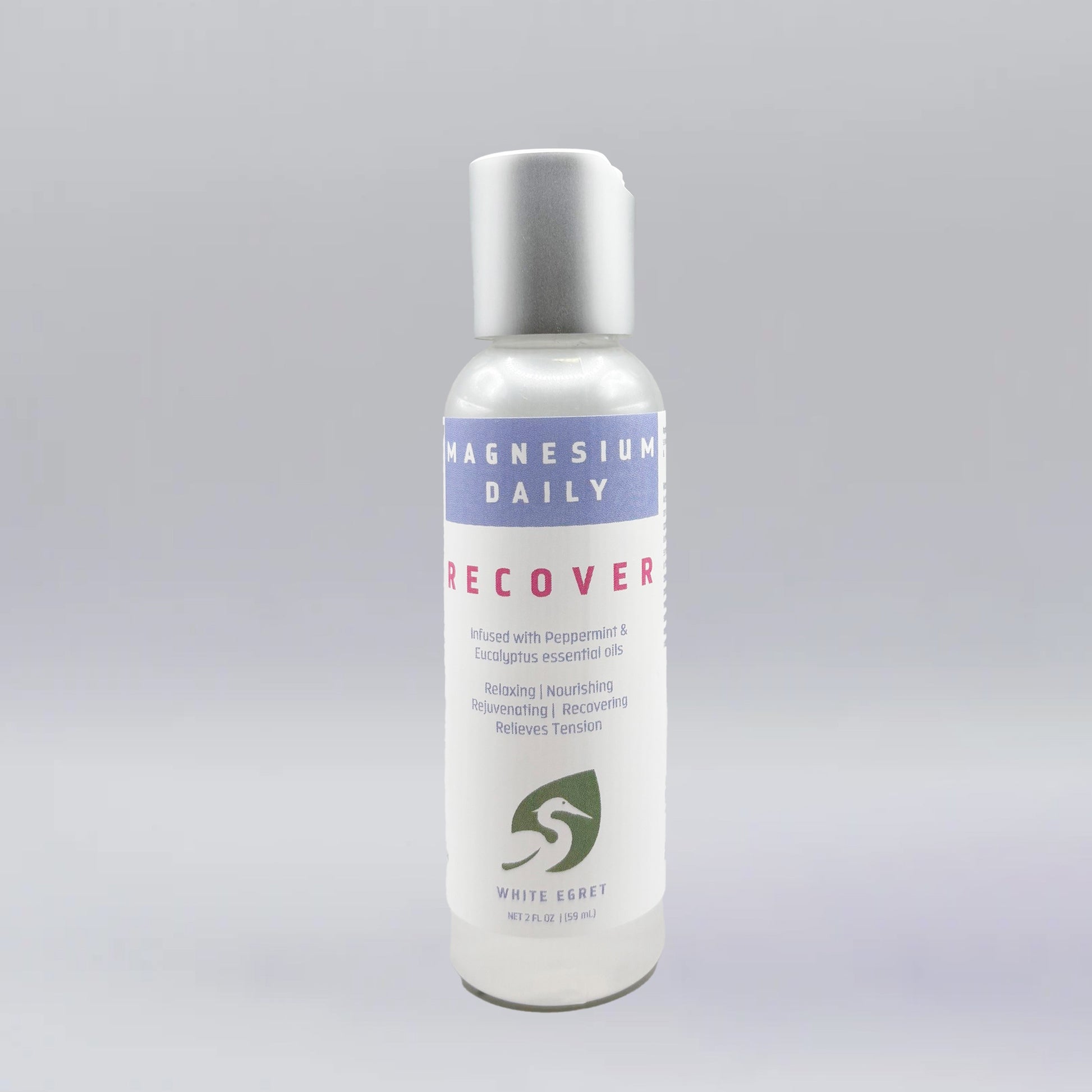 White Egret Magnesium Daily Recover 2oz bottle 