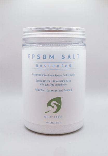 Unscented Epsom Salts - White Egret Personal Care