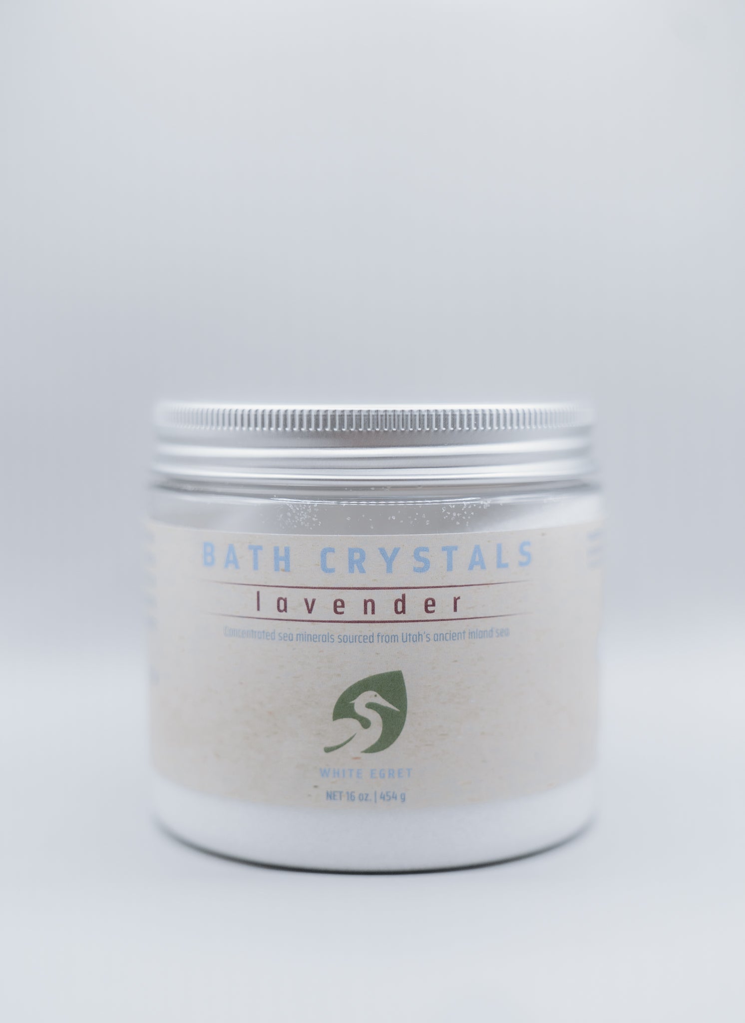 Lavender Bath Crystals - White Egret Personal Care